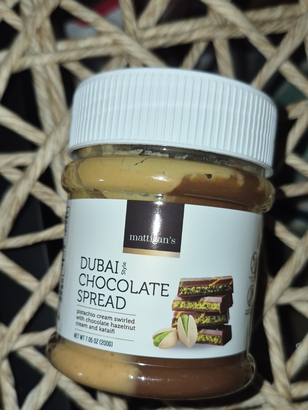 Mattigan's Dubai Style Chocolate & Pistachio Spread - Nwt